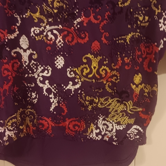 Vintage Y2K Apple Bottoms Girls 10/12 Shirt 3/4 sleeve Gold Accents - Picture 2 of 4